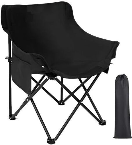 Carbon Steel Folding Chair with Backrest Outdoor Portable Armchair for Travel Foldable Carbon Steel Inversion Chair