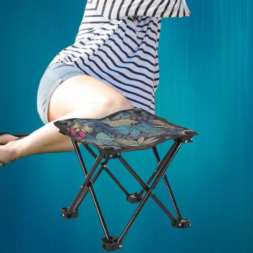 Mini Portable Folding Stool,Folding Camping Chair Foldable Steel Inversion Chair-image-34