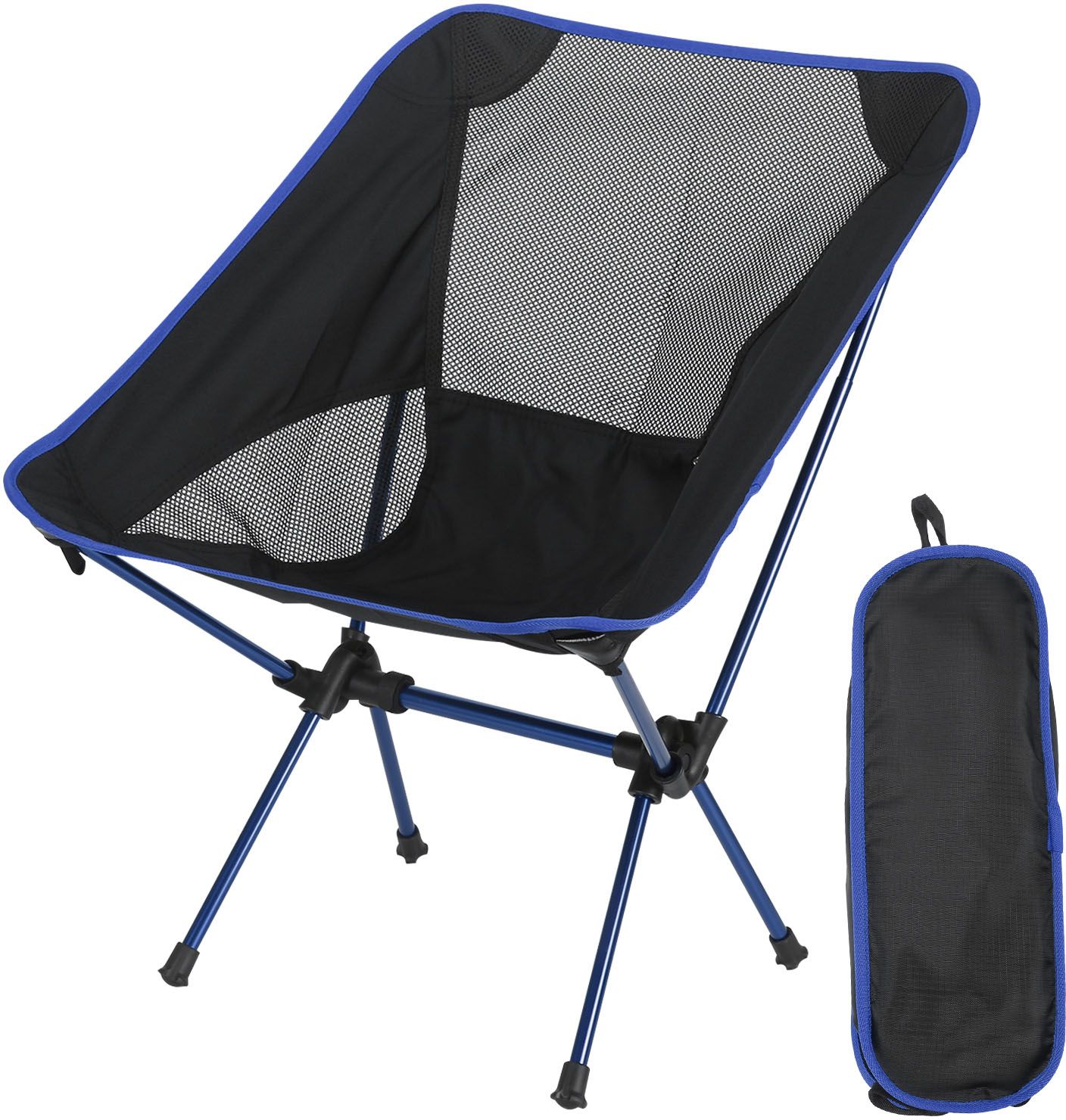 Portable Foldable Chair, Travel Camping Outdoor Picnic Folding Chair Foldable Aluminium Alloy, Polyester Inversion Chair