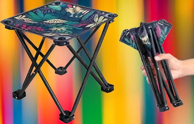 outdoor portable seat for outdoor hiking gardening beach travelling foldable steel inversion chair