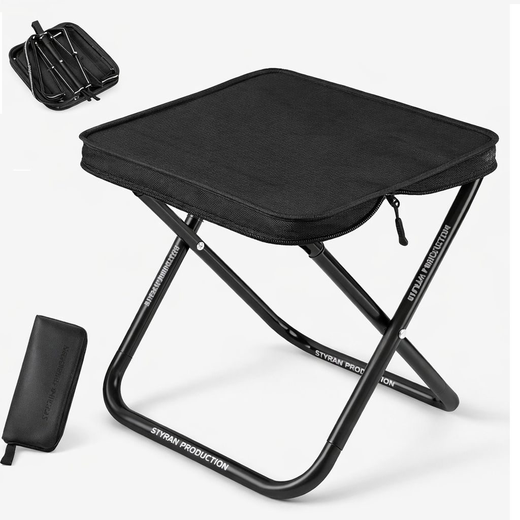 butee Outdoor Picnic Folding Stool Comfortable Seat with Easy Fold Design Foldable Carbon Steel Inversion Chair-picture-19