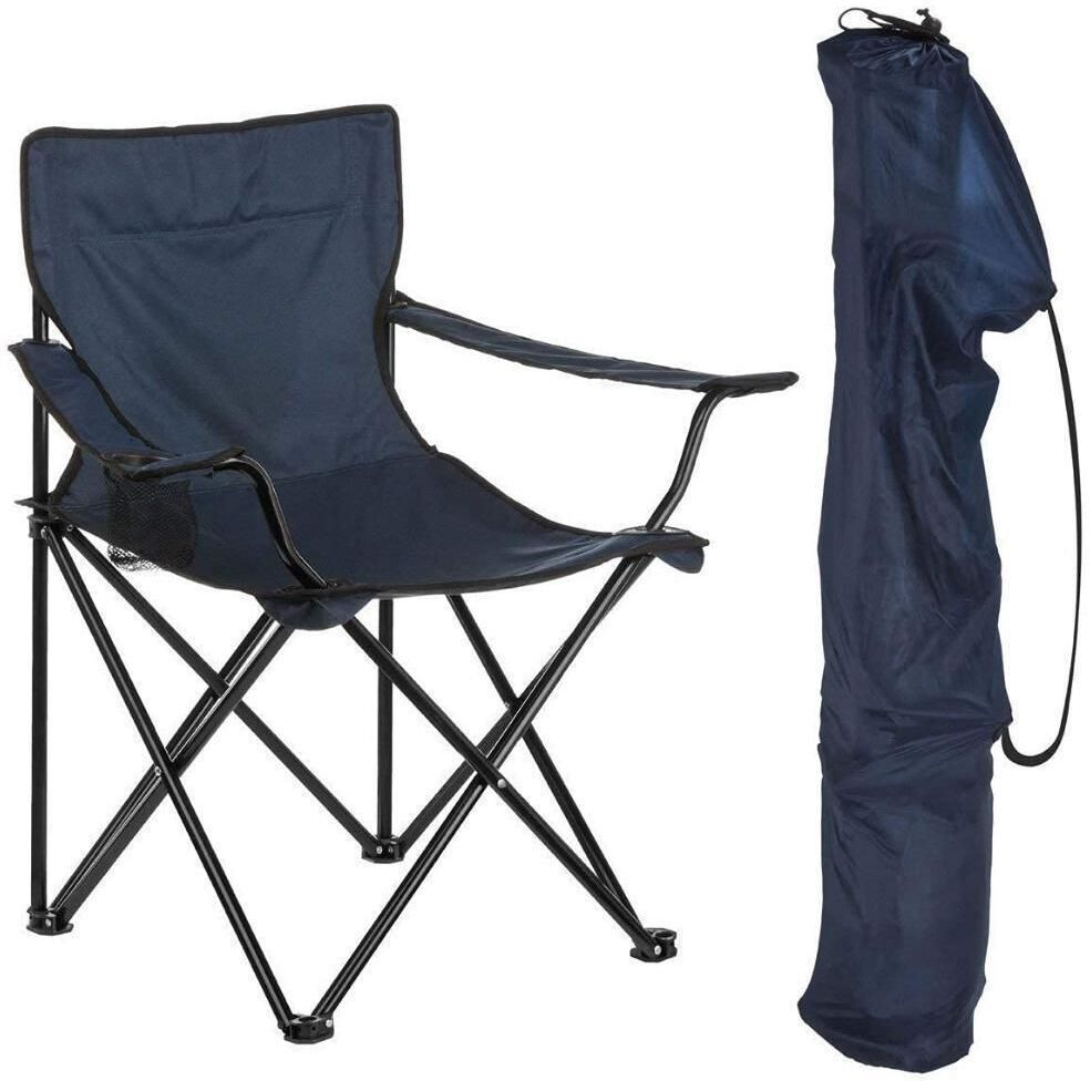 meplontradehub Foldable Camping Chair with Armrest, Cup Holder, Carrying Bag for Outdoors Foldable Polyester, Steel Inversion Chair-picture-46