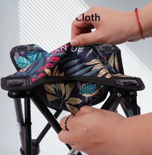 folding camping stool portable fishing chair seat foldable steel inversion table