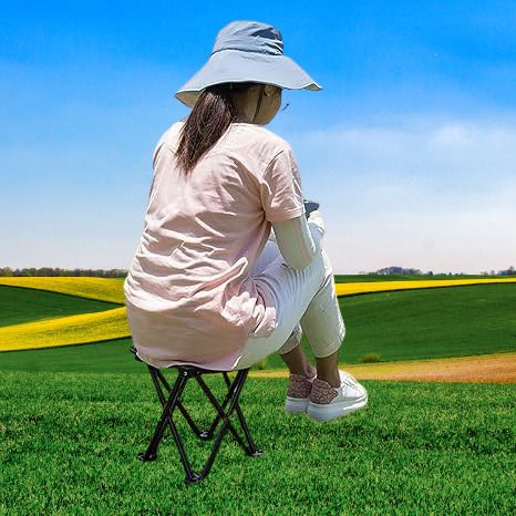 Camping Stool Ultralight Camping Stoiol Max Load 100KG Portable Lightweight Foldable Steel Inversion Table-image-35
