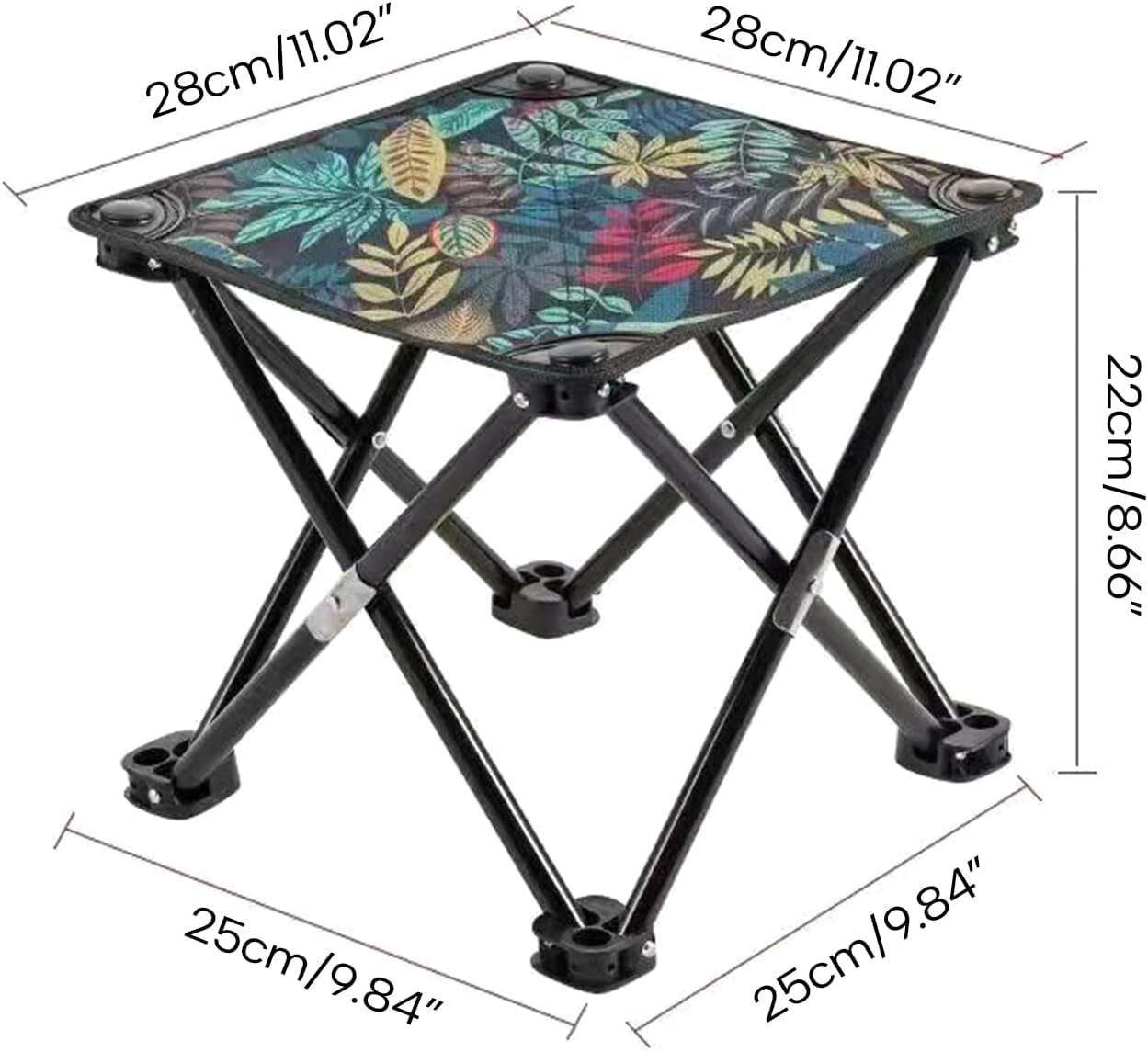 saivleen Fishing Stool for Adults Fishing Hiking Gardening and Beach with Carry Bag Foldable Steel Inversion Table-picture-25