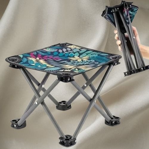 Wind Tour Portable Folding Camping Stool Outdoor Camping Lightweight Samll Chair Foldable Steel Inversion Chair-image-43