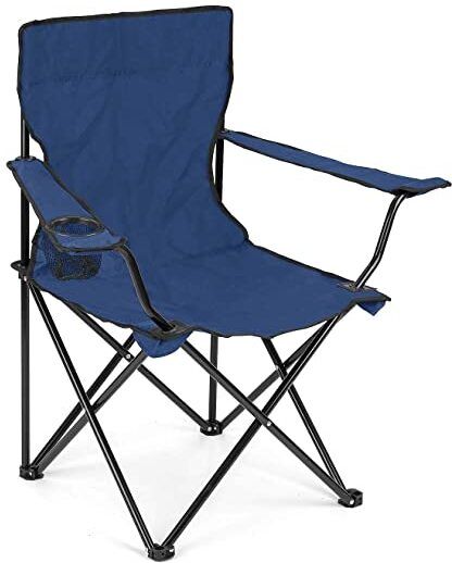 Portable Folding Chair with Arm Rest Foldable Steel, Polyresin Inversion Chair