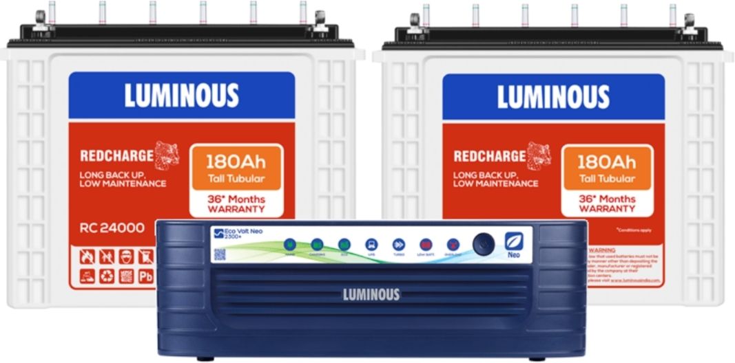 Eco Volt Neo 2300+ 24V Inverter with 2pcs Redcharge RC24000 Tubular Inverter Battery-image-26