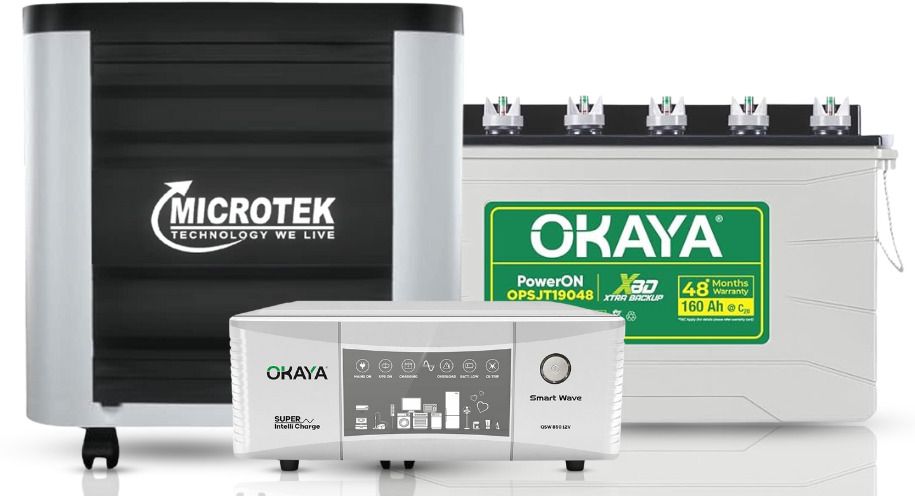 okaya OPSJT19048 With QSW 850 and Trolley Tubular Inverter Battery-picture-34