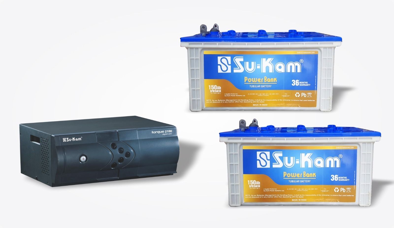 su-kam SPB15018 With Tarque Digital 2100 Tubular Inverter Battery-picture-14