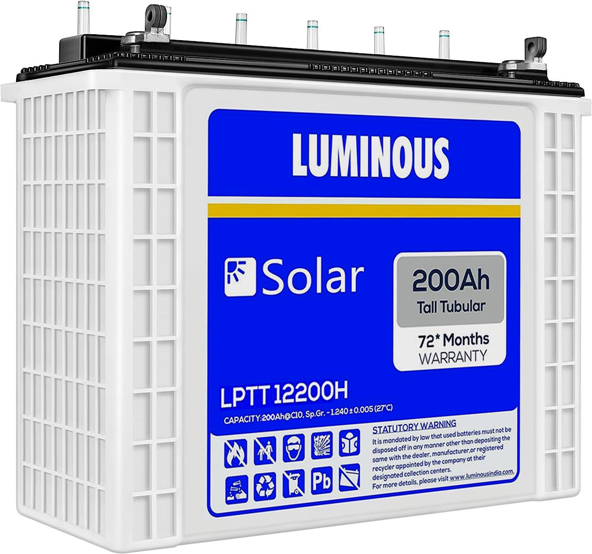 Solar LPTT12200H Tubular Inverter Battery