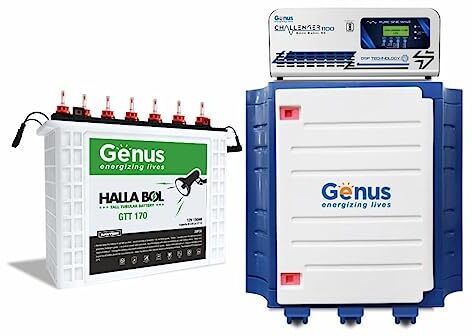 Challenger 1100 Pure Sine Wave 825VA Inverter with Trolley and 150Ah Tall Tubular Inverter Battery-image-11
