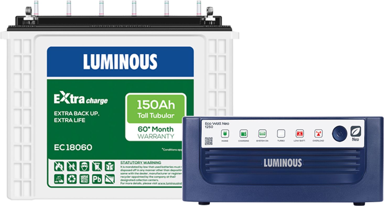 Eco Watt Neo 1250 with EC 18060 Tubular Inverter Battery-image-44