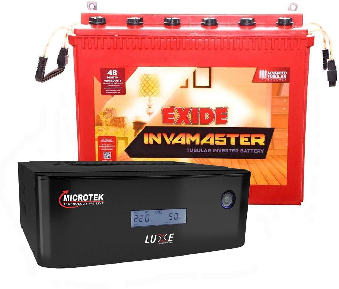IMTT 1500+MICROTEK UPS LUXE SW 1200 Tubular Inverter Battery-image-13