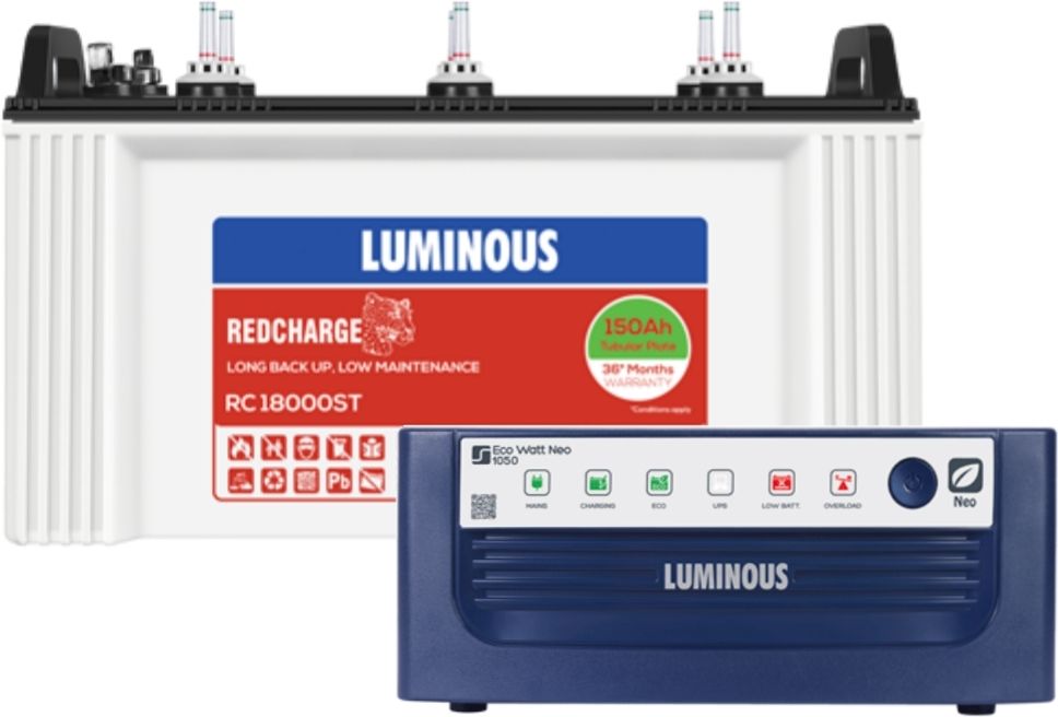 Eco Watt Neo 1050 with RC18000ST Tubular Inverter Battery-image-32