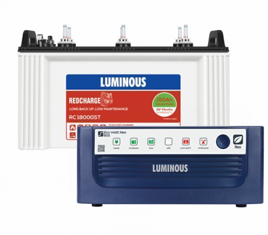 luminous Eco Watt Neo 800 VA with RC18000ST Tubular Inverter Battery-picture-13