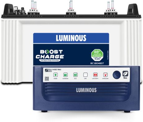 luminous BC18048ST With EcoWatt Neo 800 Tubular Inverter Battery-picture-48