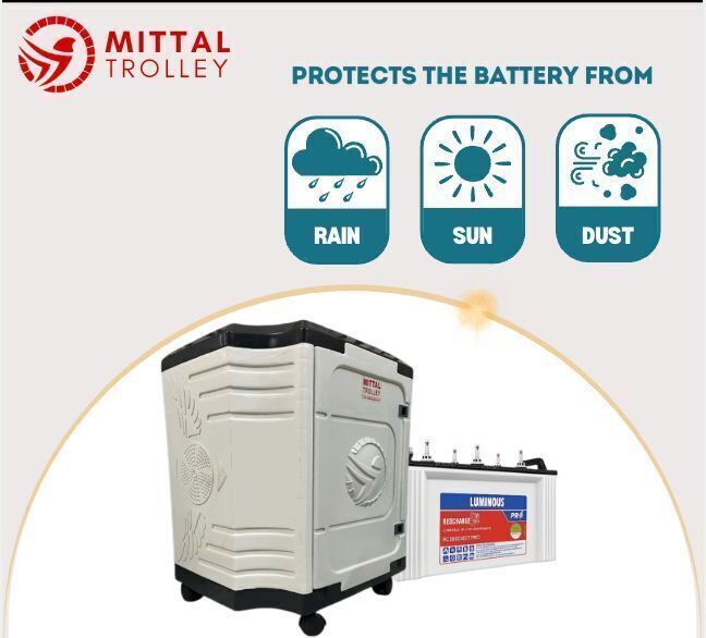 PREMIUM PLASTIC IT TUBULAR Trolley for Inverter and Battery