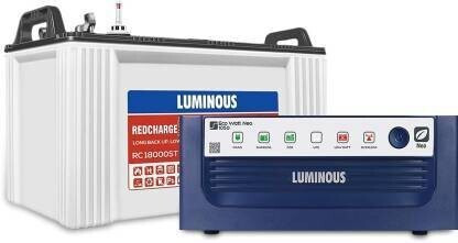 luminous Eco Watt Neo 1050 with RC18000ST ecowatt1050 Square Wave Inverter image 1