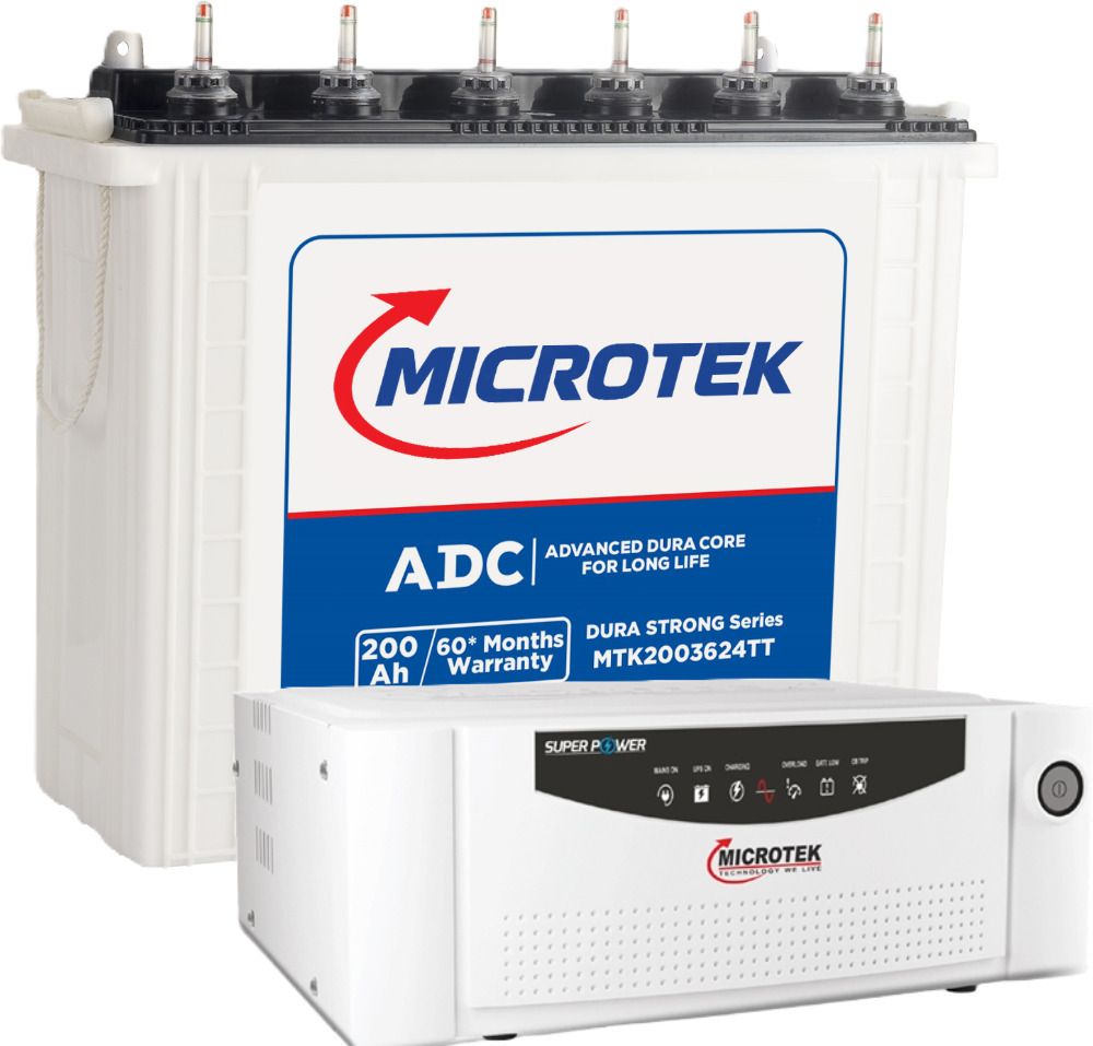 microtek MTK2003624TT 200Ah Battery With Super Power UPS 1100 DG Pure Sine Wave Inverter-picture-25