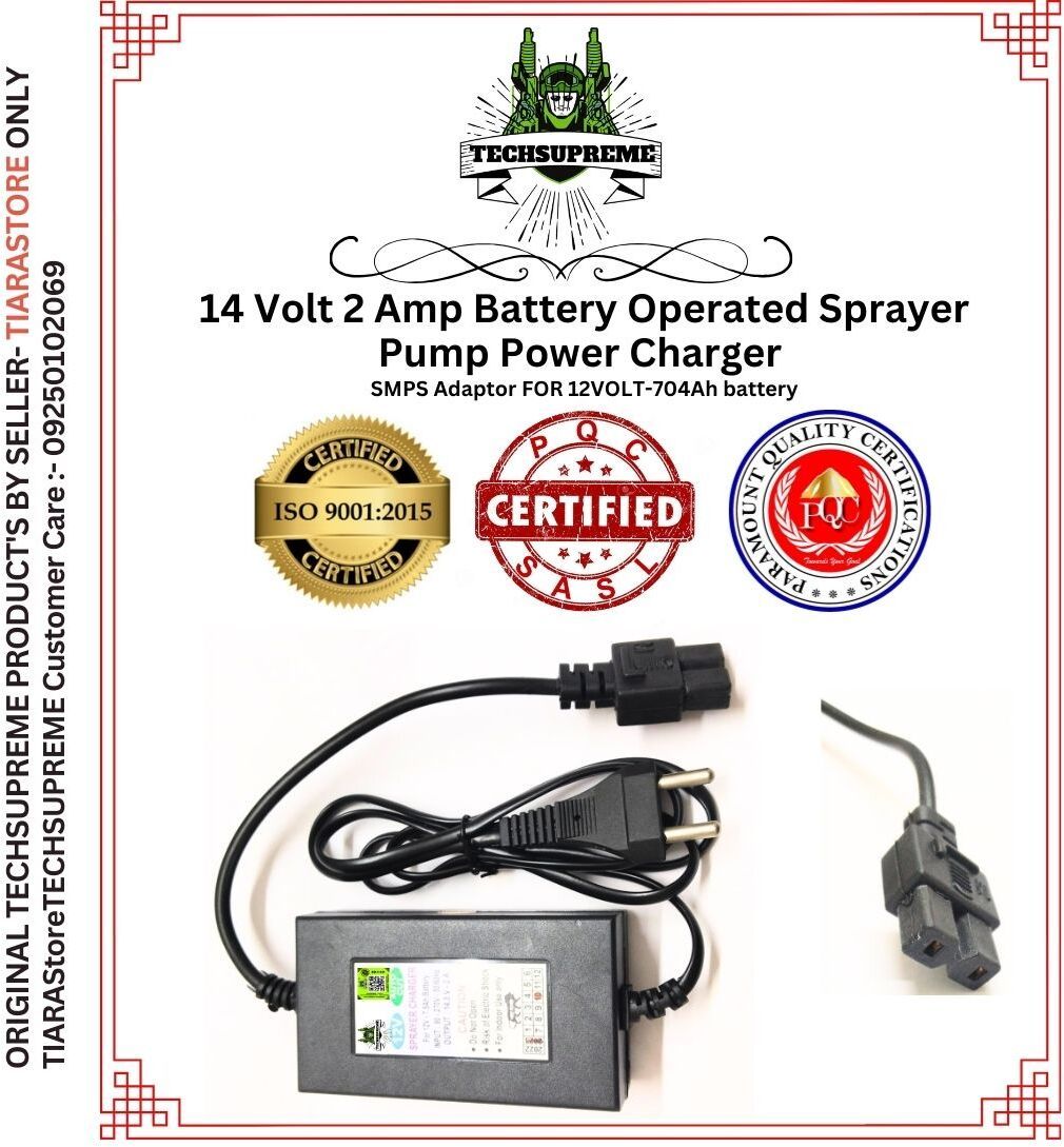 techsupreme 12v 7.5 amp Battery Charger SMPS Based Farmer Spray Machine Charger Square Wave Inverter-picture-14