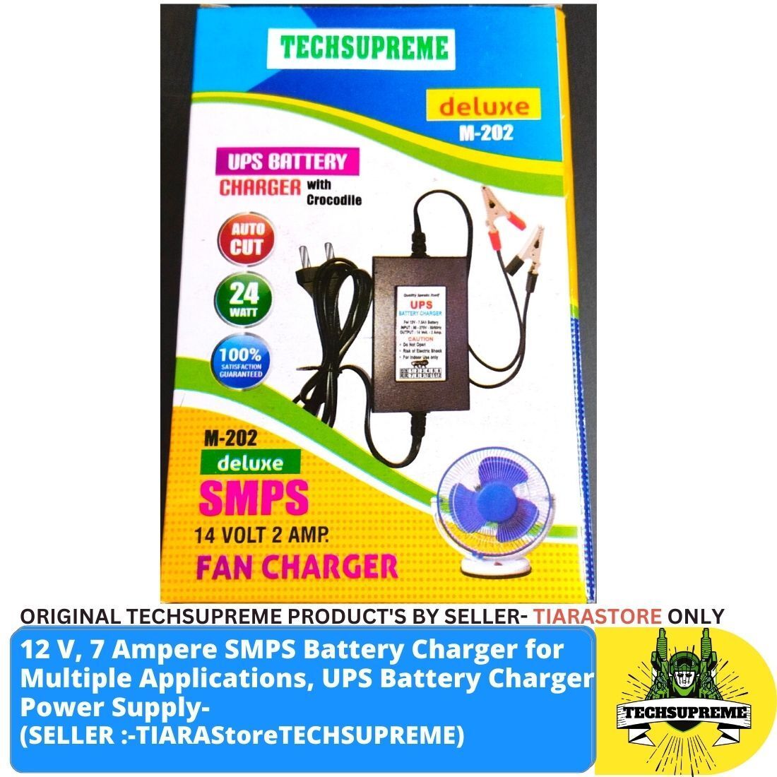 12V 7Amp UPS Battery Charger Power Supply Adapter for Inverter Square Wave Inverter