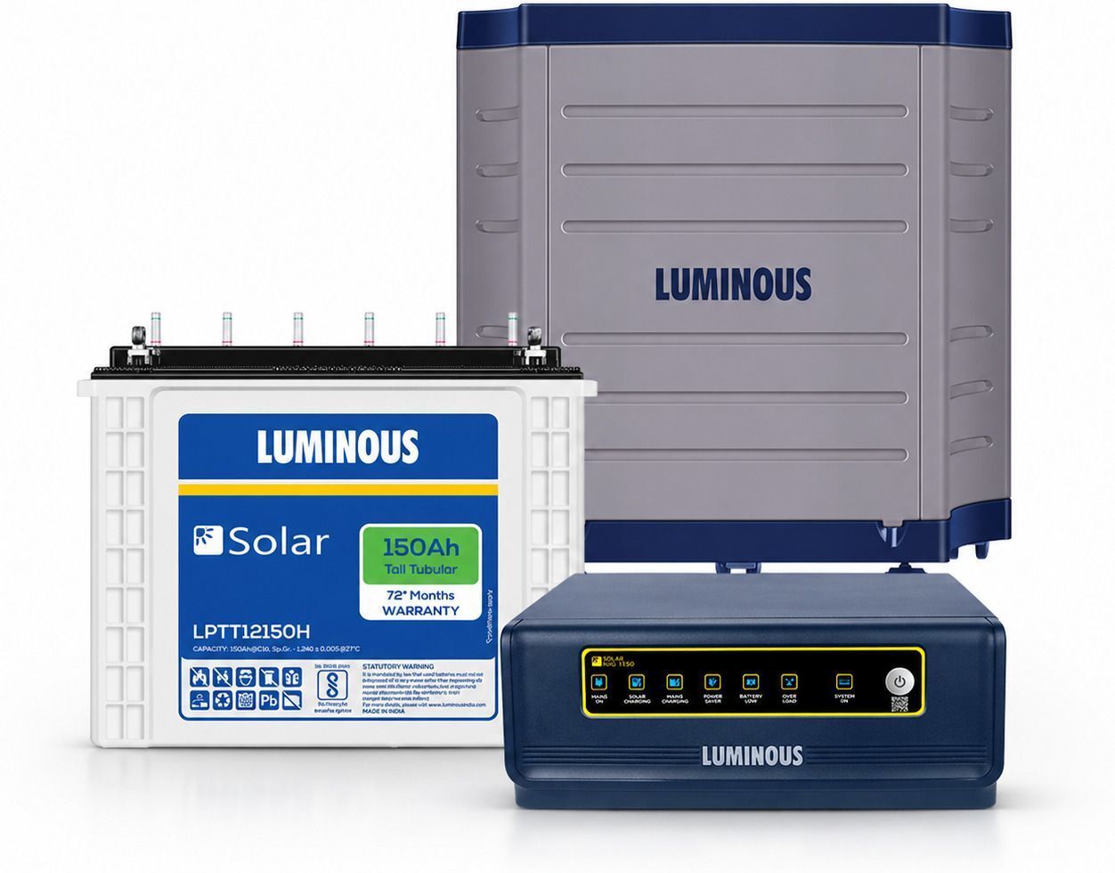 850 VA Solar NXG 1150E Inverter With LPTT12150H 150Ah Solar Battery And Trolley with 3 Year Warranty Solar Compatible Pure Sine Wave Inverter-image-13