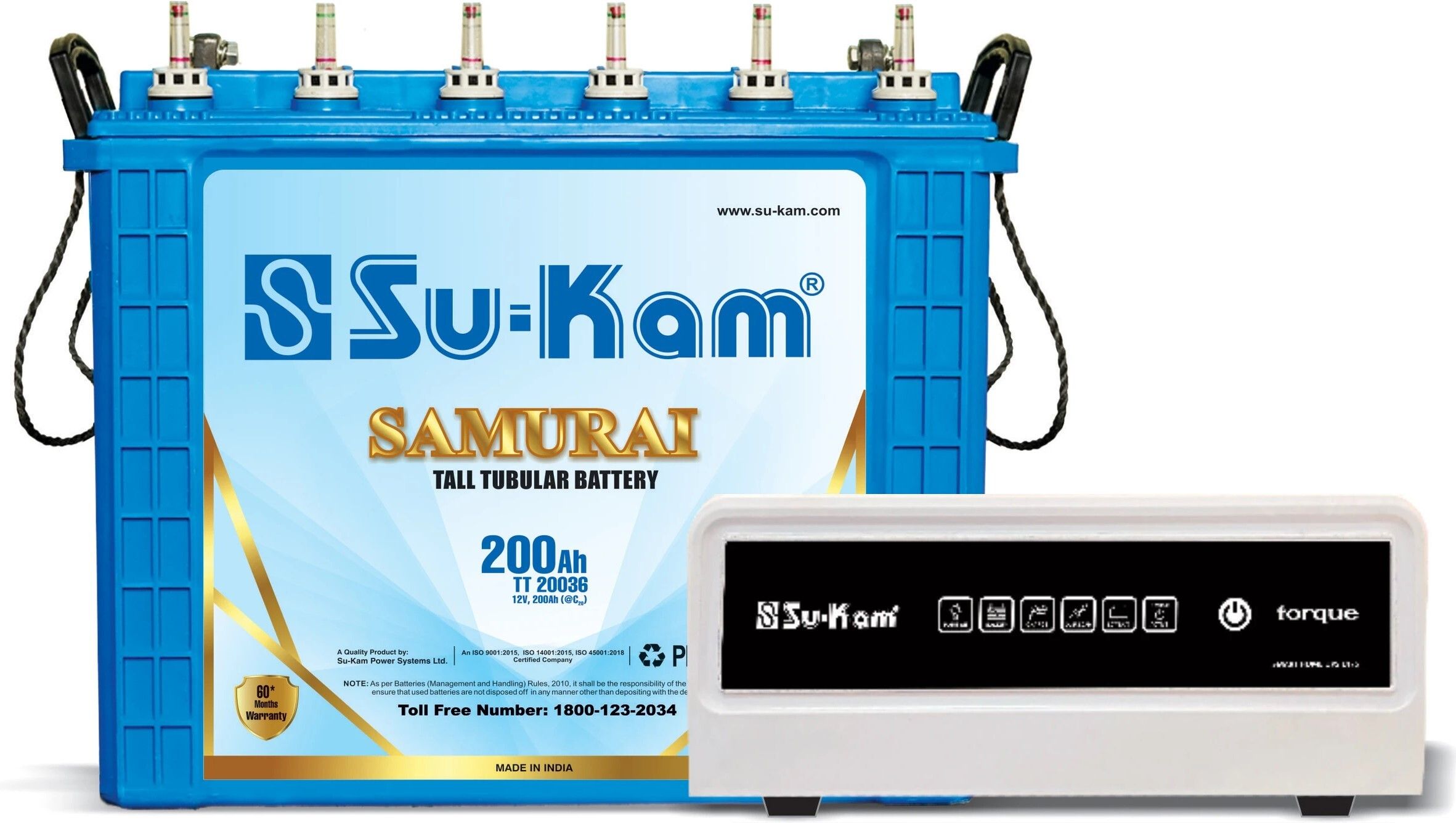 900 va torque 1175/12v inverter with samuai 200ah battery with 60 months warranty square wave inverter