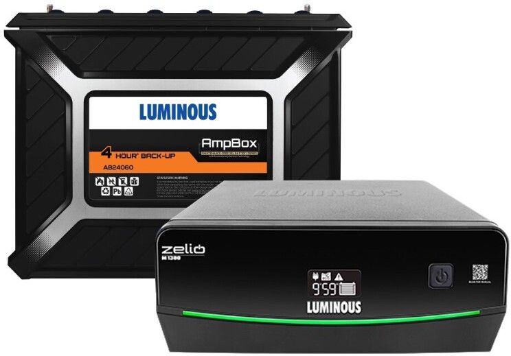 1100 VA Zelio M1300 1100VA Inverter + AB24060 Gel Battery 4Hr Backup with 3 Year Warranty Pure Sine Wave Inverter-image-46