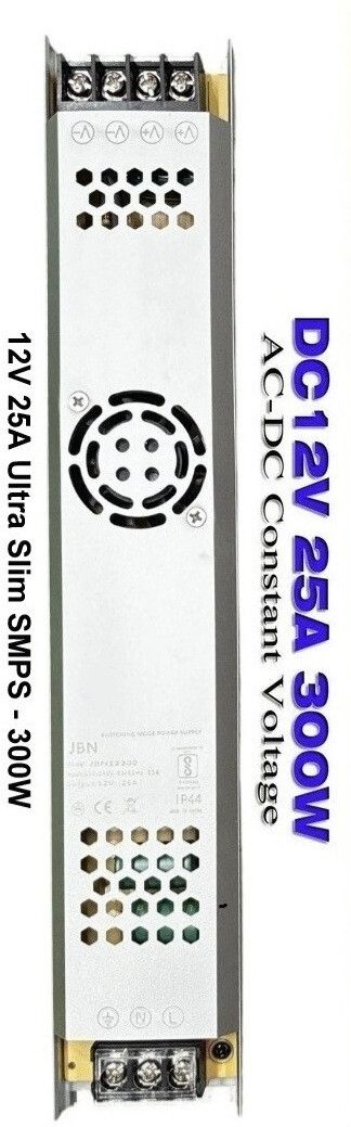 12V 300W Ultra Slim Metal Body LED Power Supply SMPS 12 Volt 25 Amp DC Adaptor 12 Volt 25 Amp SMPS Metal Power Supply Transformer Adaptor Charger AC to DC 12v Square Wave Inverter
