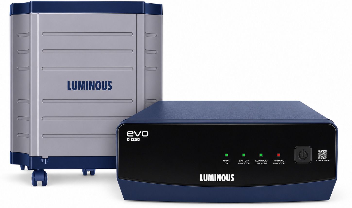 EVO D 1250/12V Inverter with Trolley for Inverter and Battery with 36 Months Warranty Square Wave Inverter-image-47