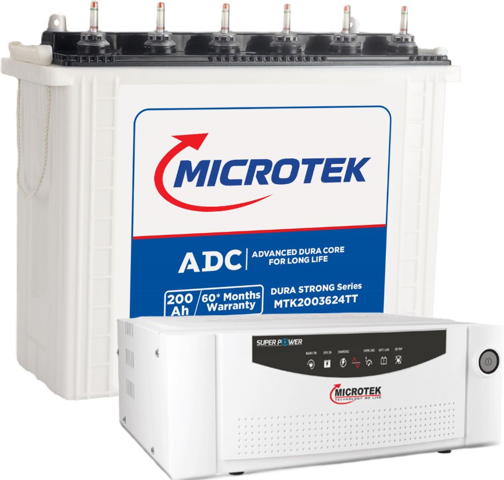 microtek MTK2003624TT 200Ah Battery With Super Power Digital UPS 1200 DG Pure Sine Wave Inverter-picture-23