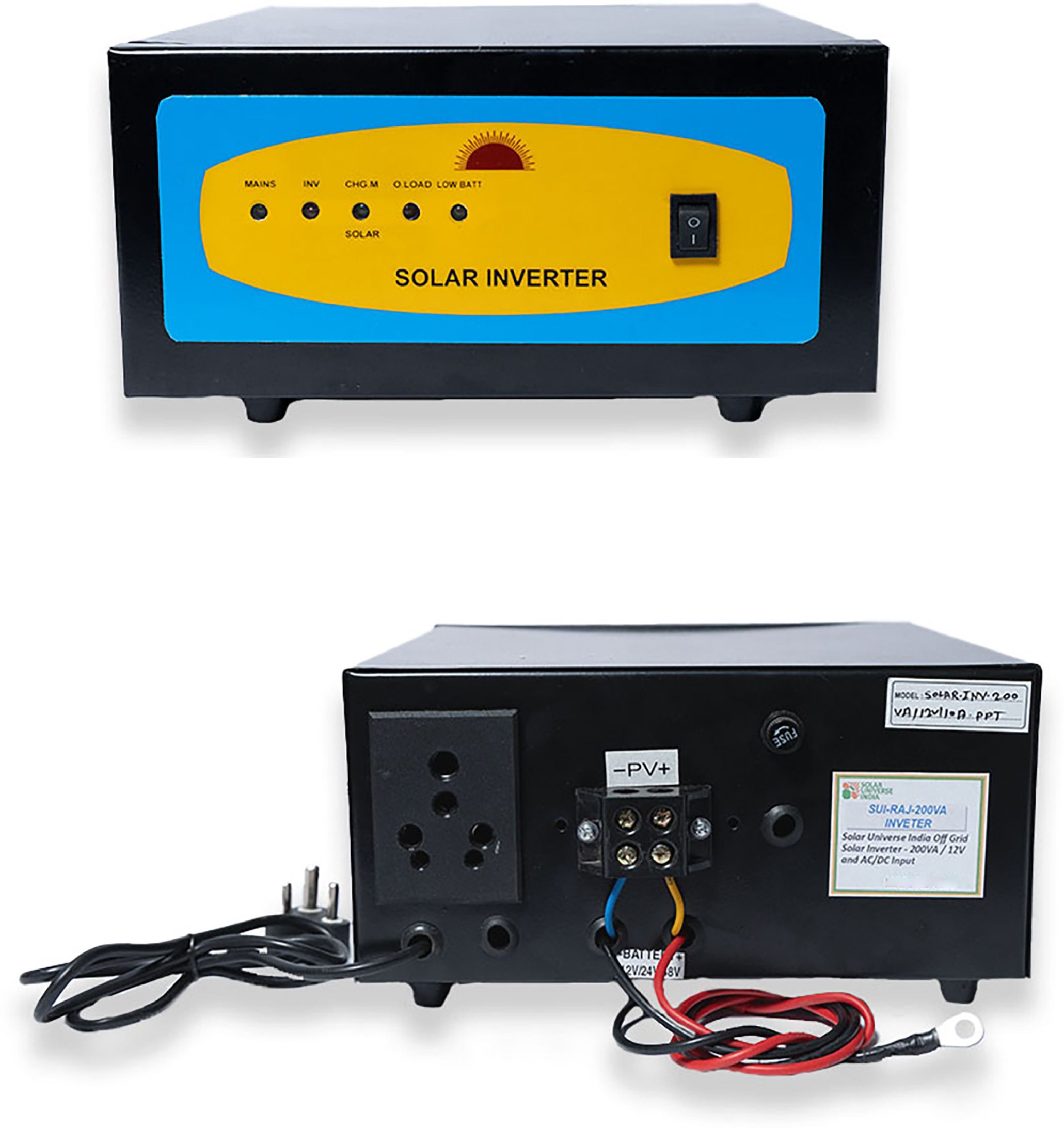 SUI-RAJ-100VA Inverter DC Lighting System & Inverter with 60W DC Output,3 LEDbulbs,Panel & USB Chargers Pure Sine Wave Inverter-image-41
