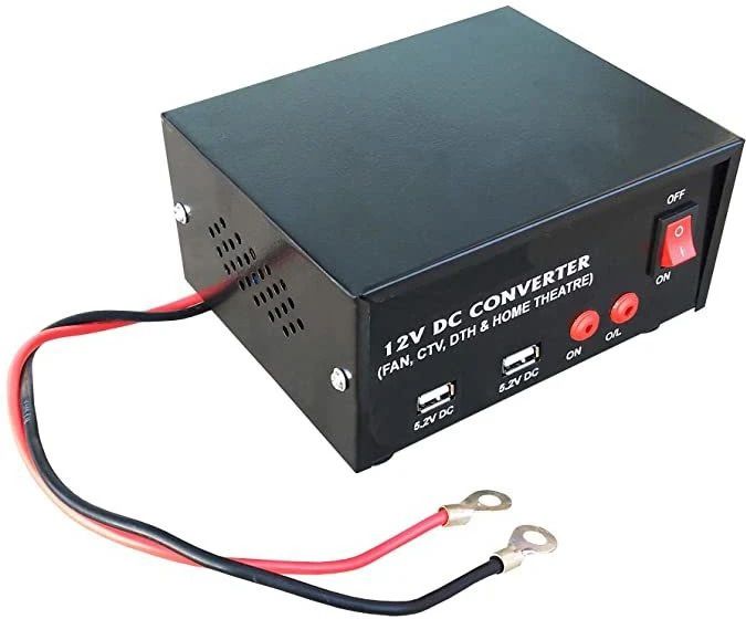 Solar Convertor 12 volt DC to 220volt AC for mobile charging, TV, CFL, DVD, DTH. Square Wave Inverter