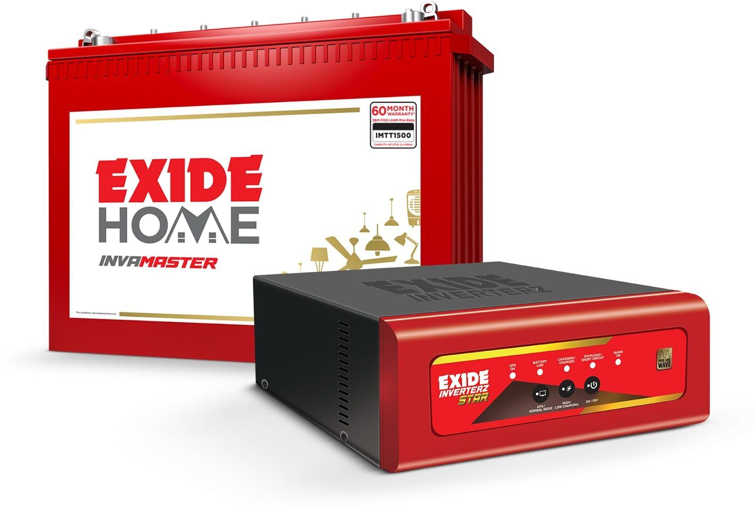 Star 1125/12V Inverter with IMTT1500 150Ah Tall Tubular Battery with 3 Year Warranty Pure Sine Wave Inverter-image-34