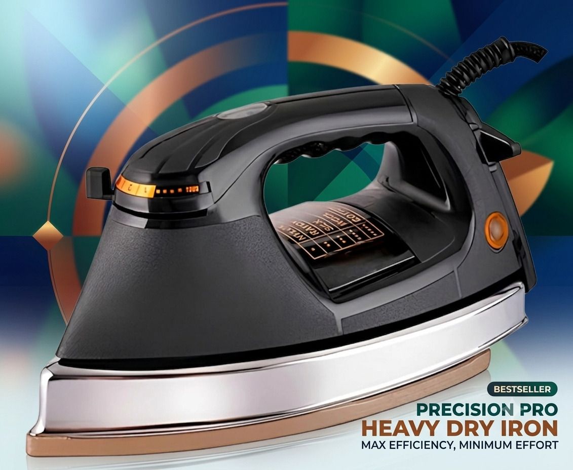 Heavy Weight 2 kg Automatic Dry Iron Box with SS Base 750 W Dry Iron-image-16