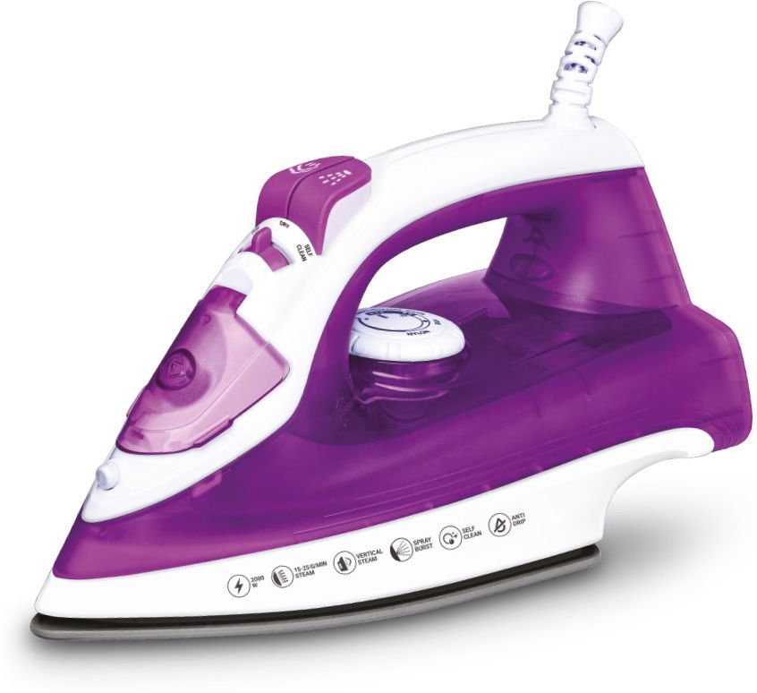 kent Luxe Steam Iron|Powerful Steam|Non-Stick SolePlate|Vertical &Horizontal Ironing 2000 W Steam Iron-picture-4