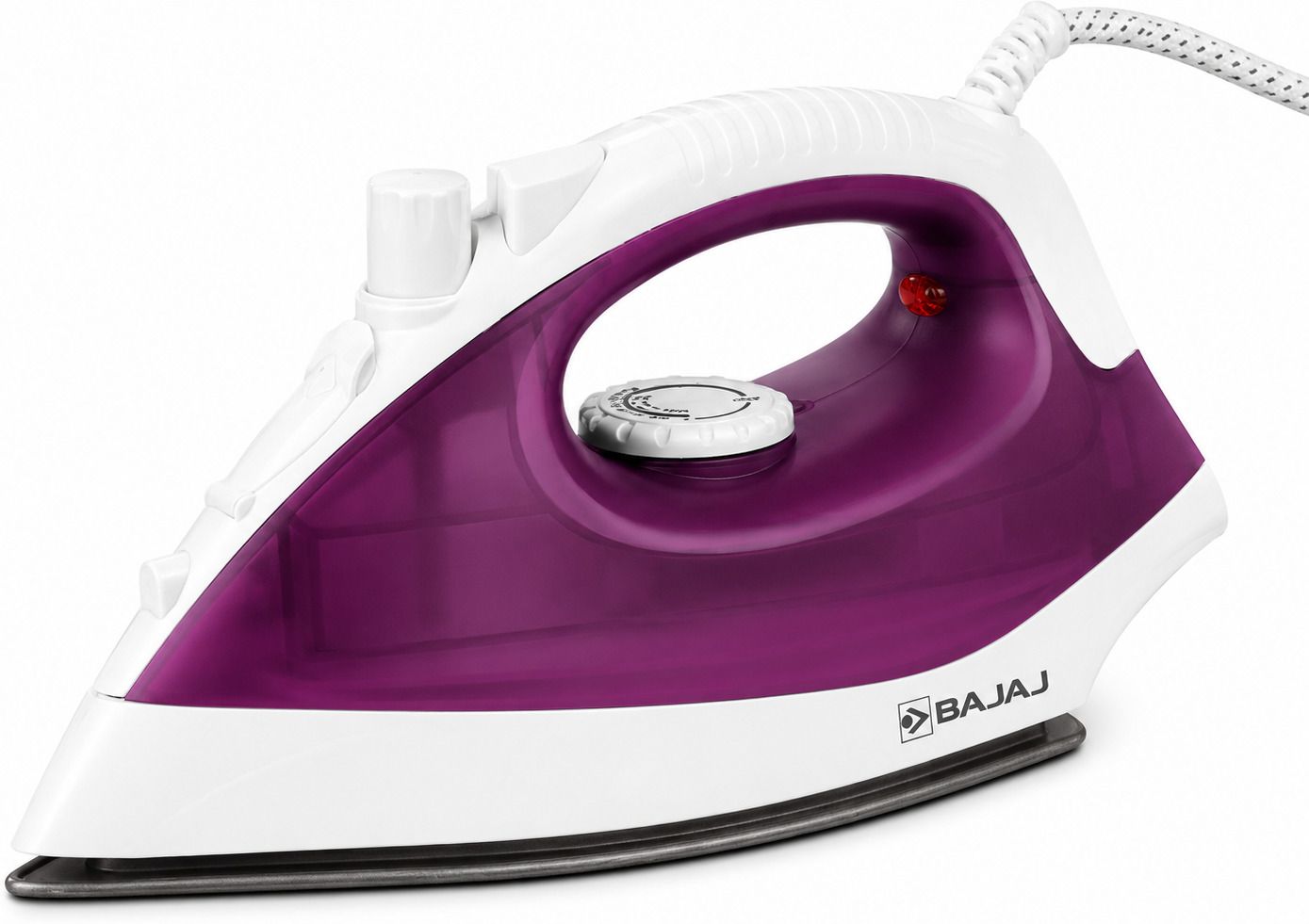 bajaj MX 16 1400W Steam Iron | Non-Stick Soleplate | Adjustable Steam Control 1400 W Steam Iron-picture-3