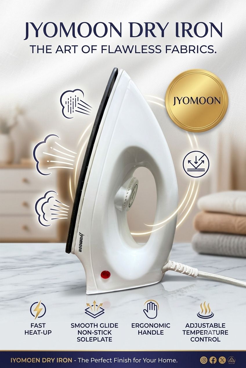 Dezire 1000 W Dry Iron - JMD1000 (White) 1000 W Dry Iron-image-47