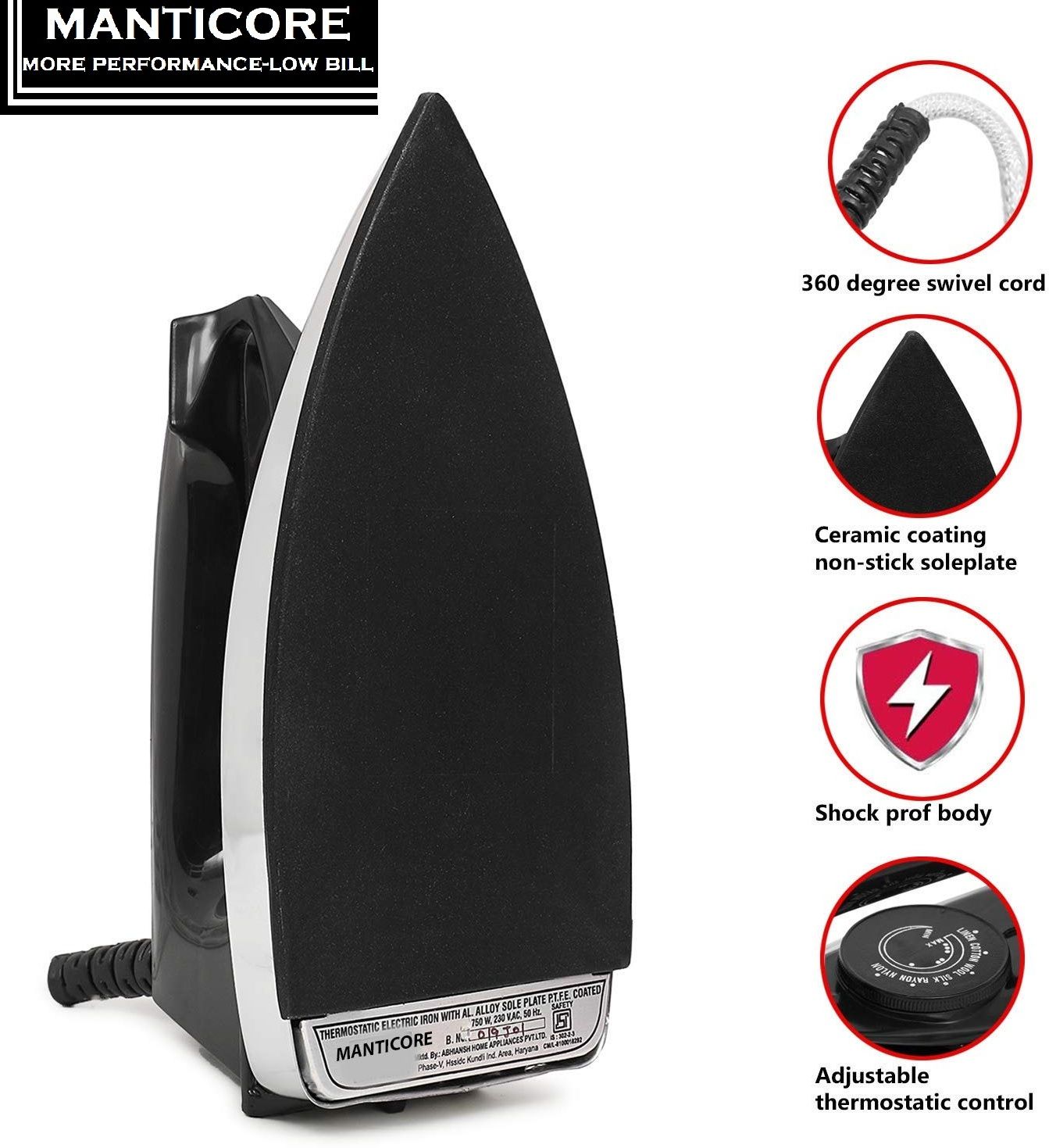 Automatic Electric Iron Press with Quick, Uniform istri Heating iron box press 750 W Dry Iron-image-14