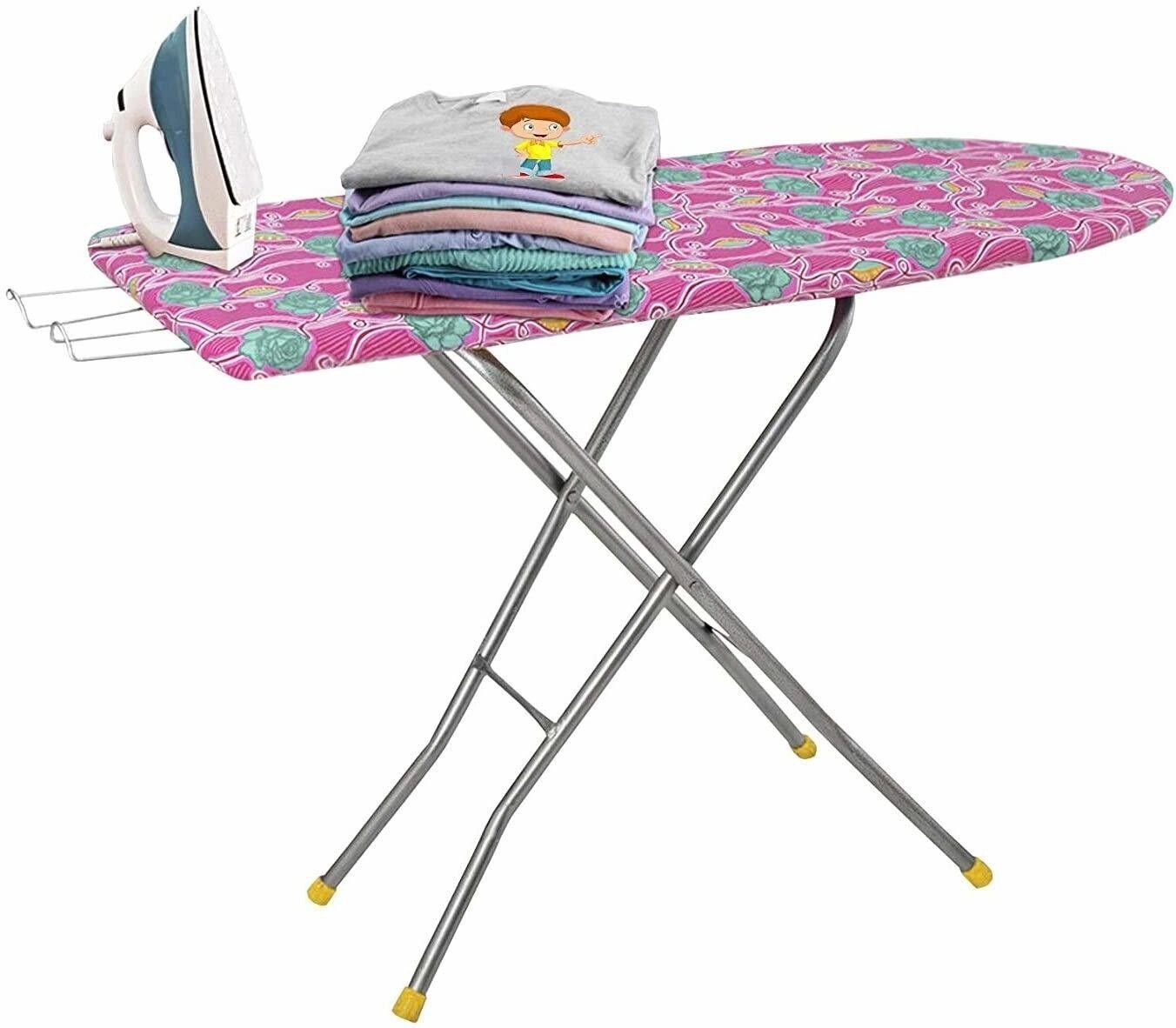 soaring by na X-Pres Wooden Foldable Table With Iron Holder and 3mm Felt Padding Ironing Board-picture-24