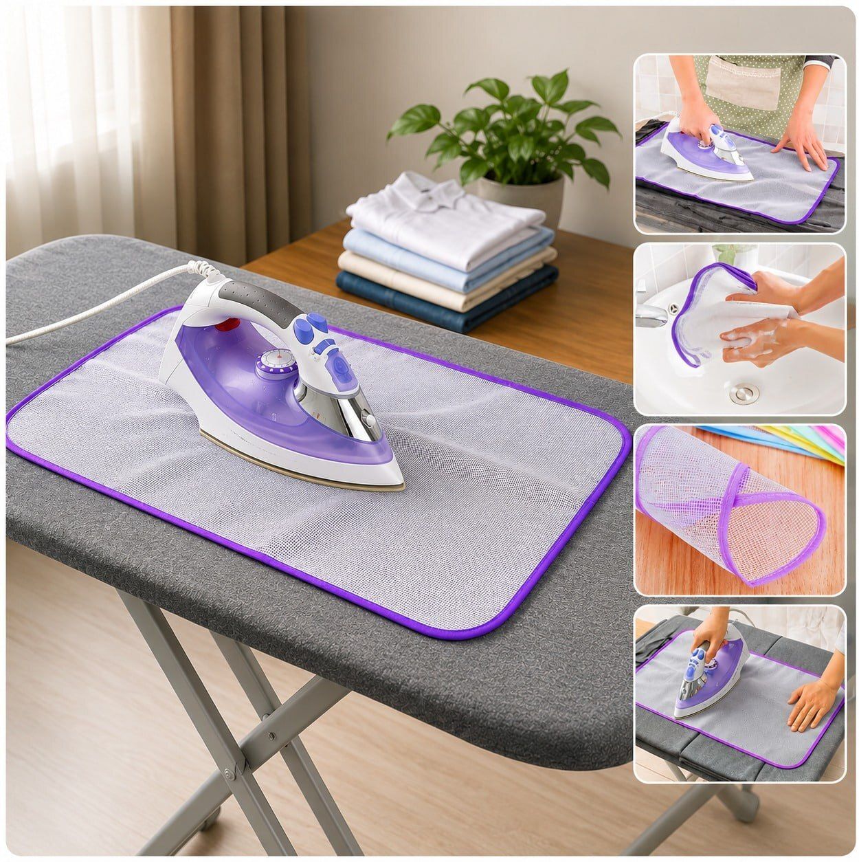 1 Pcs Ironing Pad Protective Insulation Scorch Mesh Cloth Ironing Mat-image-29