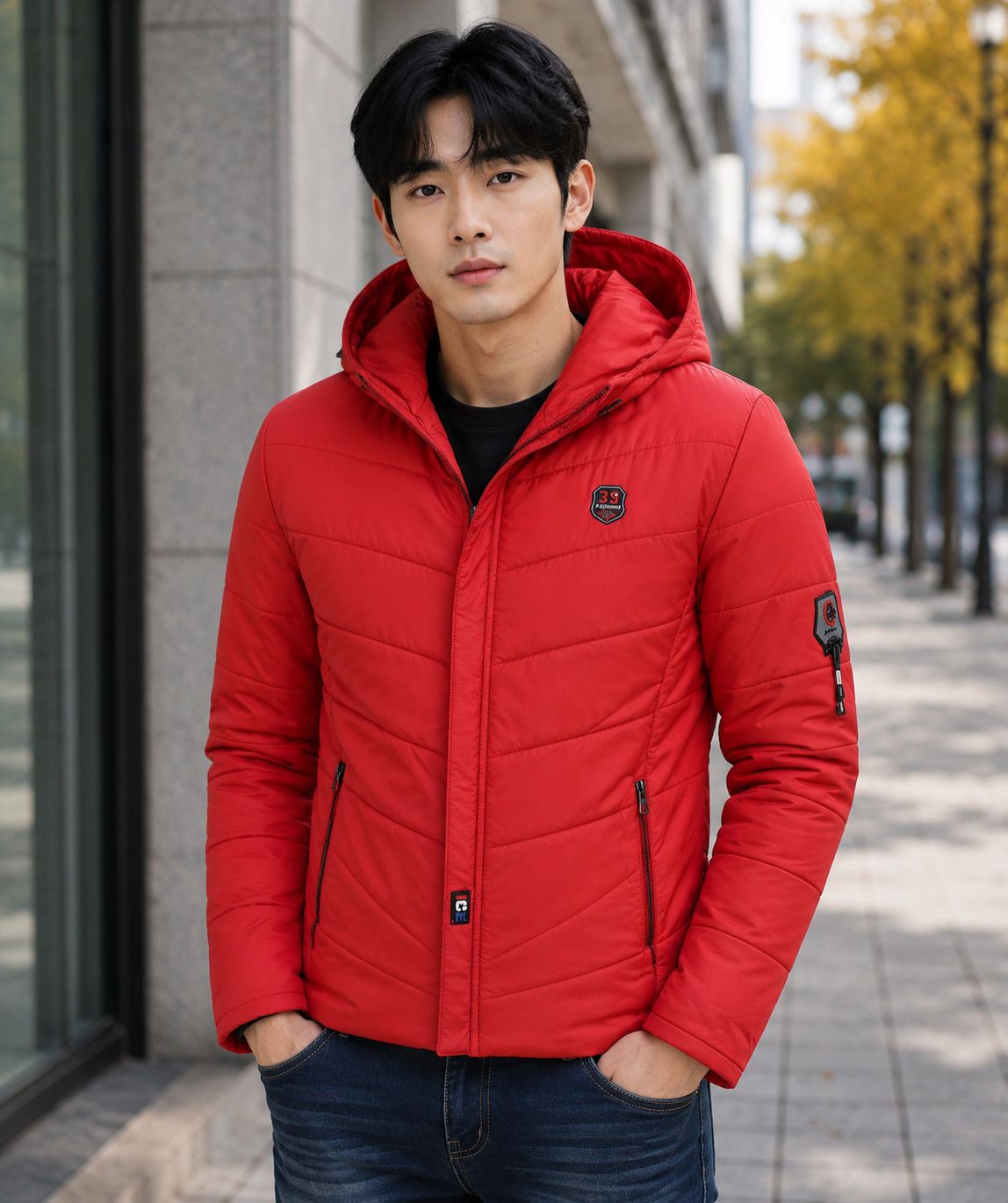 decanter Men Solid Puffer Jacket-picture-47