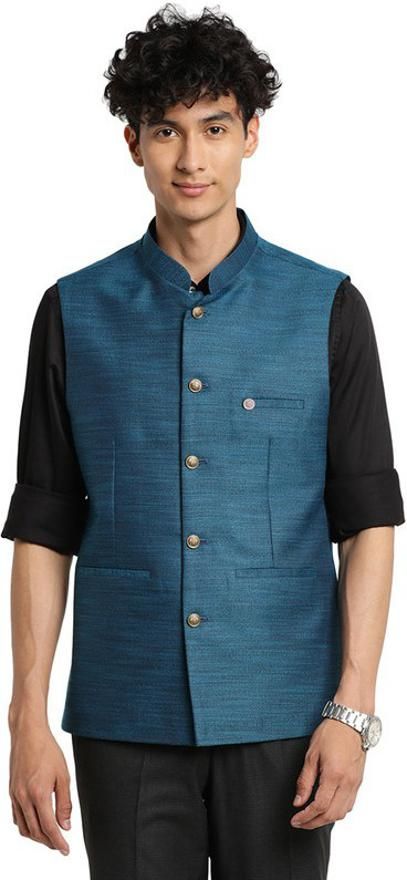 turtle Self Design Men Waistcoat-picture-19
