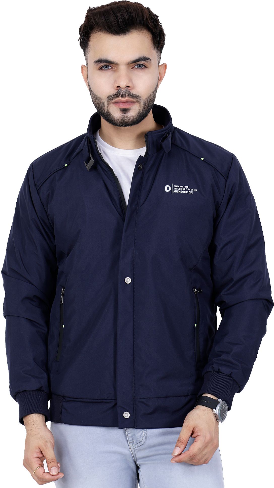 dollar Men Solid Bomber Jacket-picture-18