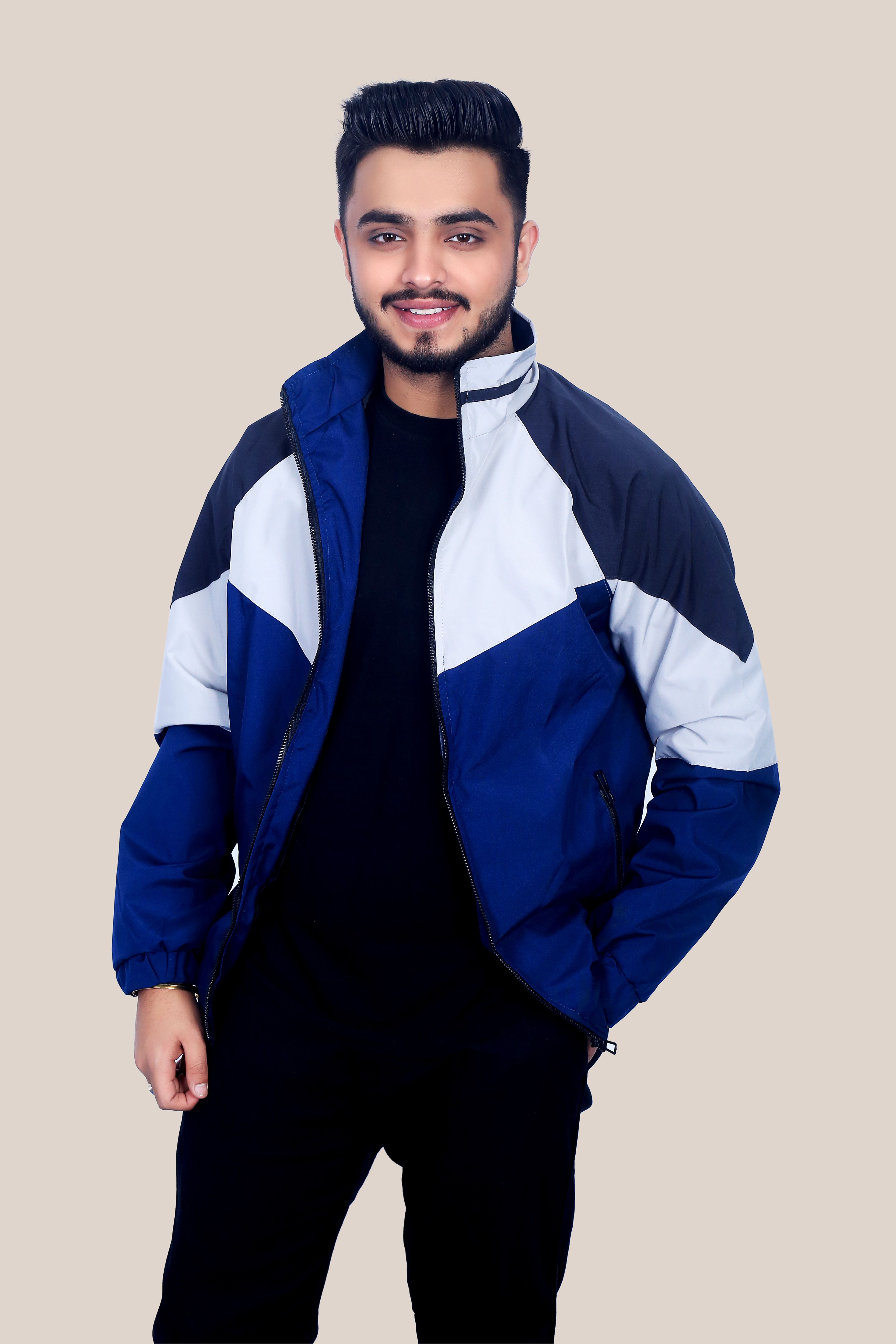 Caraba Solid Men Wind Cheater-picture-29