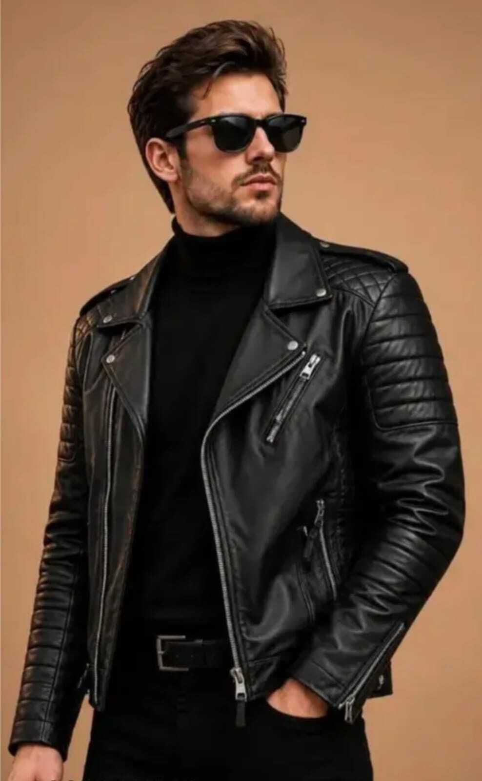 vybewear Men Solid Biker/Riding Jacket-picture-12