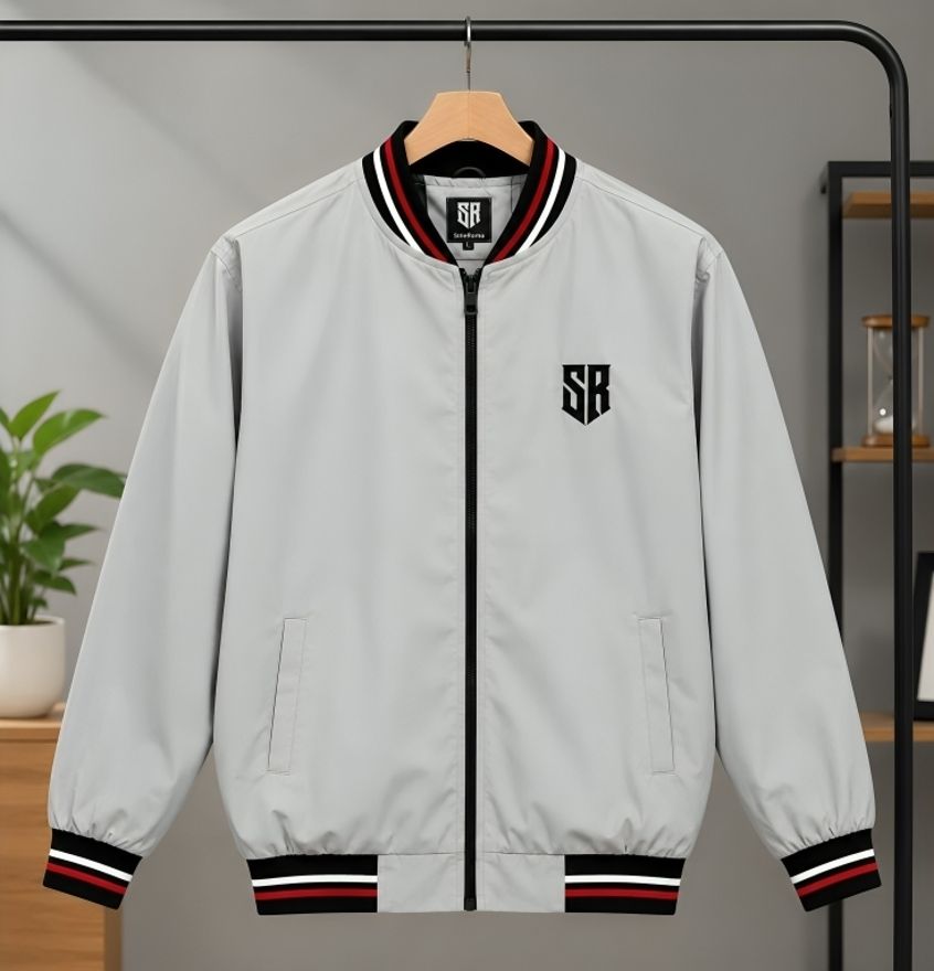 stileroma Men Solid, Self Design Bomber Jacket-picture-15