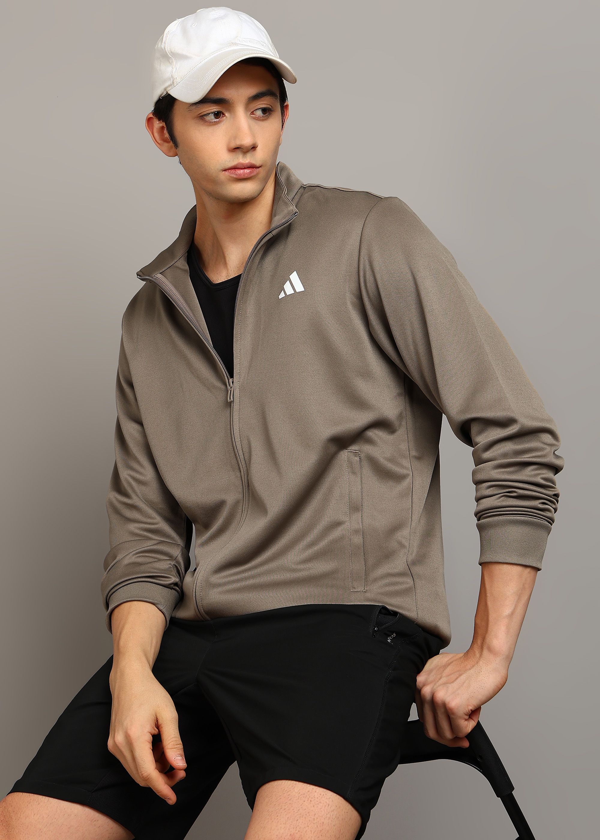 adidas Men Solid Sports Jacket-picture-40