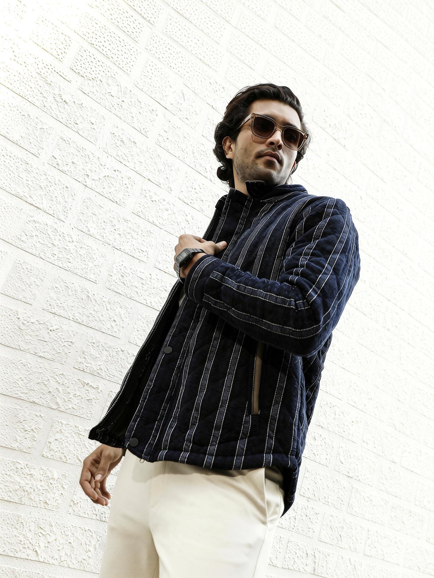 cahoot Men Striped Casual Jacket-picture-25